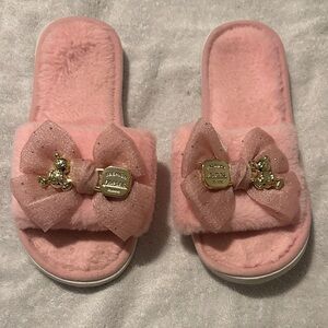 Fashion Bug Pink Fuzzy Slippers